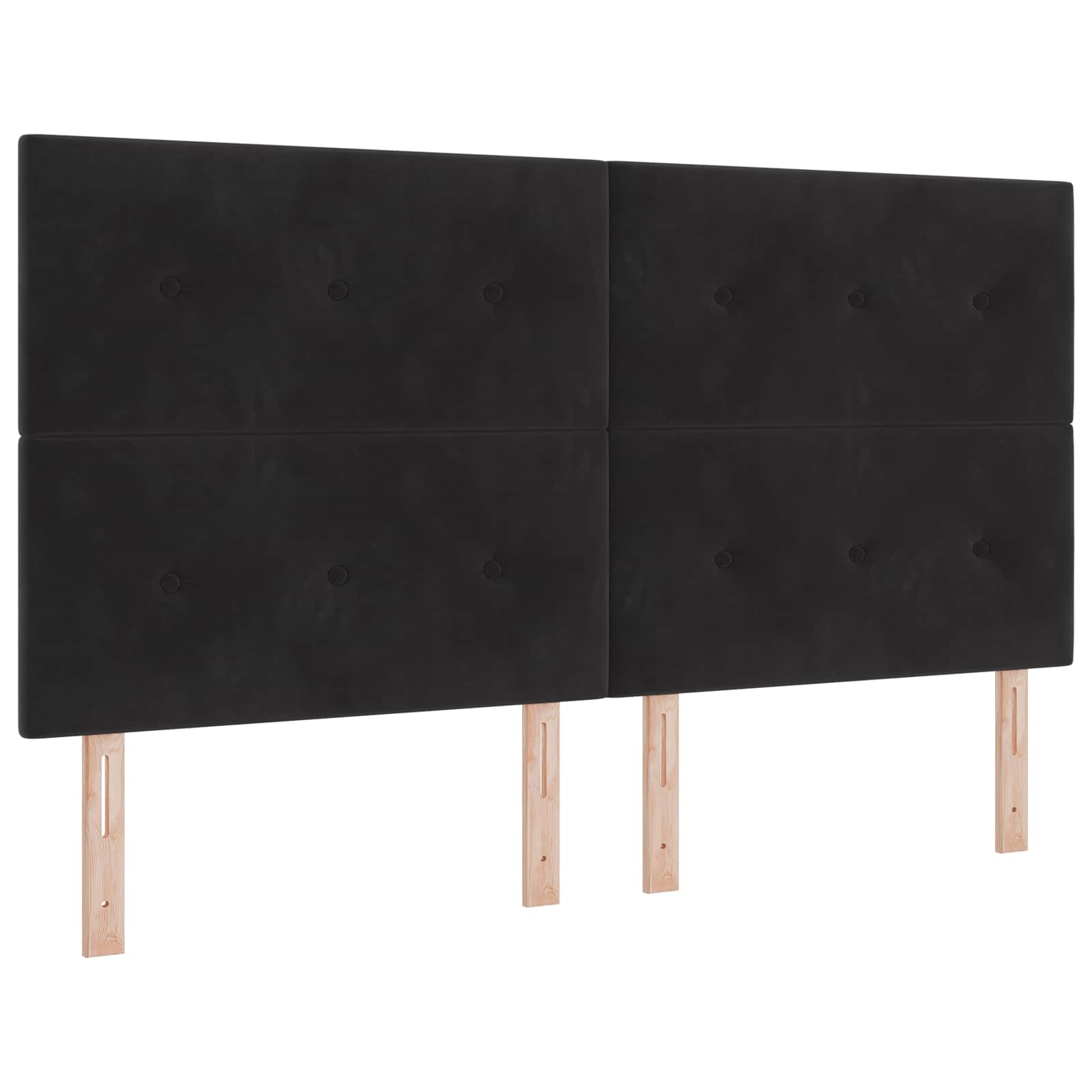LED Hoofdbord met LED-stripverlichting Zwart 180 cm Fluweel is nu te koop bij PeponiXL, paradijselijk wonen!