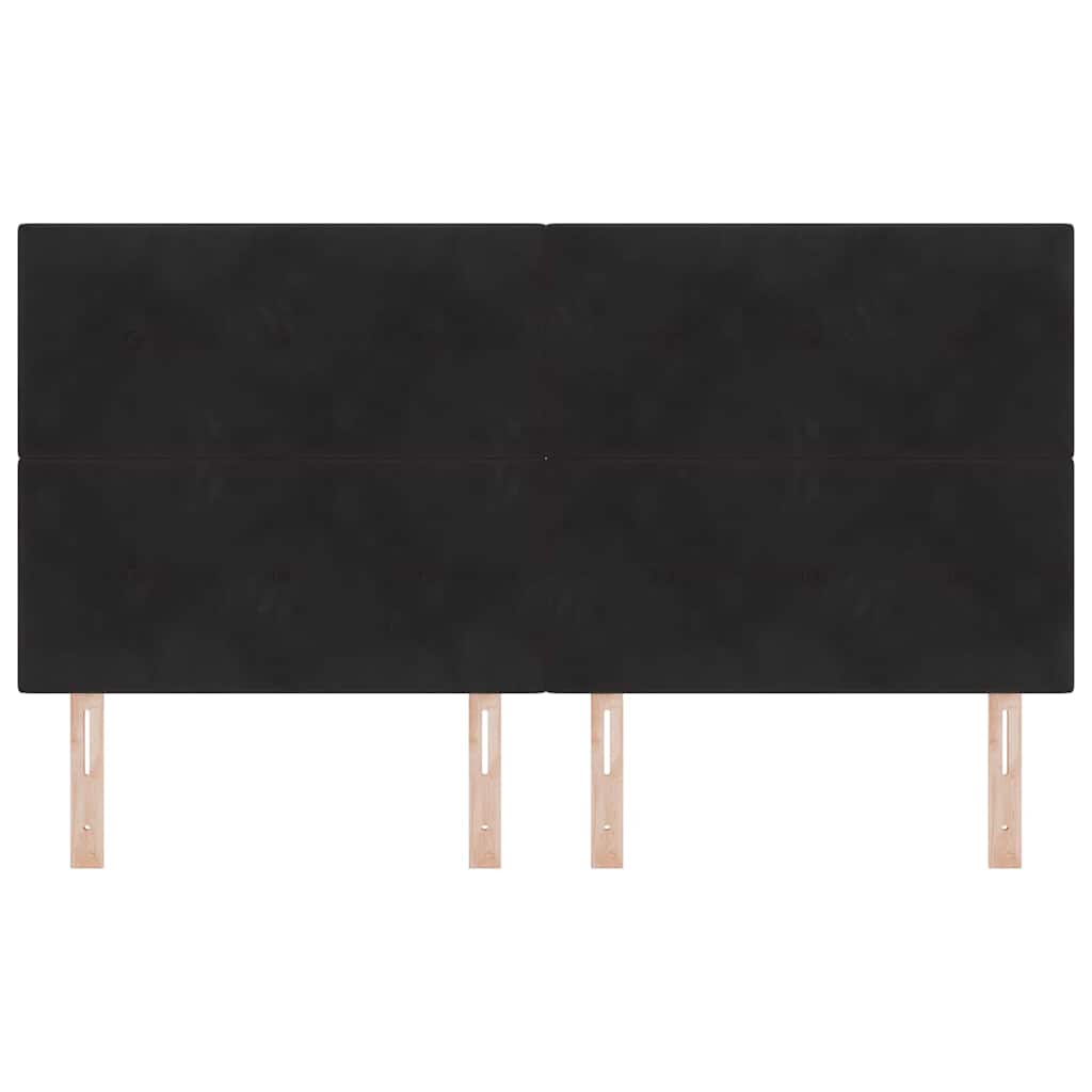 LED Hoofdbord met LED-stripverlichting Zwart 180 cm Fluweel is nu te koop bij PeponiXL, paradijselijk wonen!