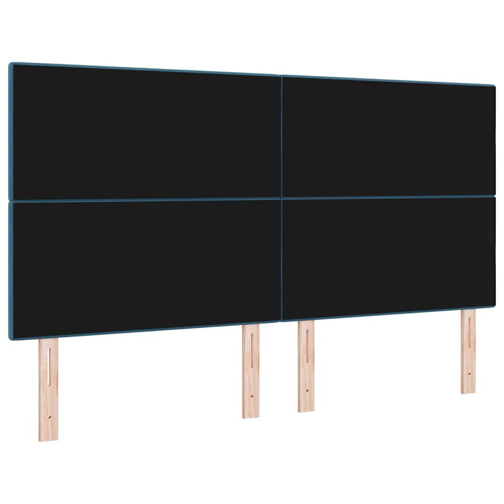 LED Hoofdbord met LED-stripverlichting Blauw 180 cm Fluweel is nu te koop bij PeponiXL, paradijselijk wonen!