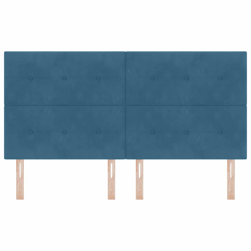 LED Hoofdbord met LED-stripverlichting Blauw 180 cm Fluweel is nu te koop bij PeponiXL, paradijselijk wonen!