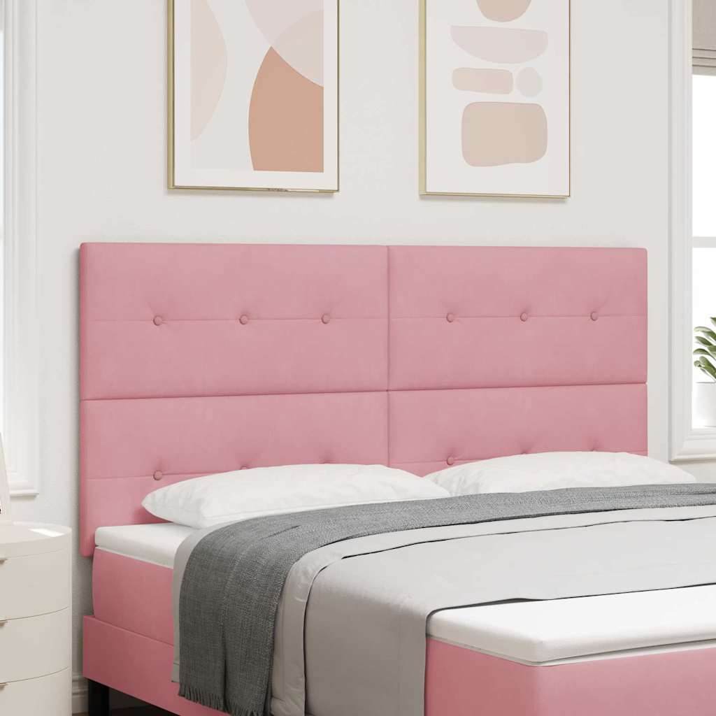 LED Hoofdbord met LED-stripverlichting Roze 180 cm Fluweel is nu te koop bij PeponiXL, paradijselijk wonen!