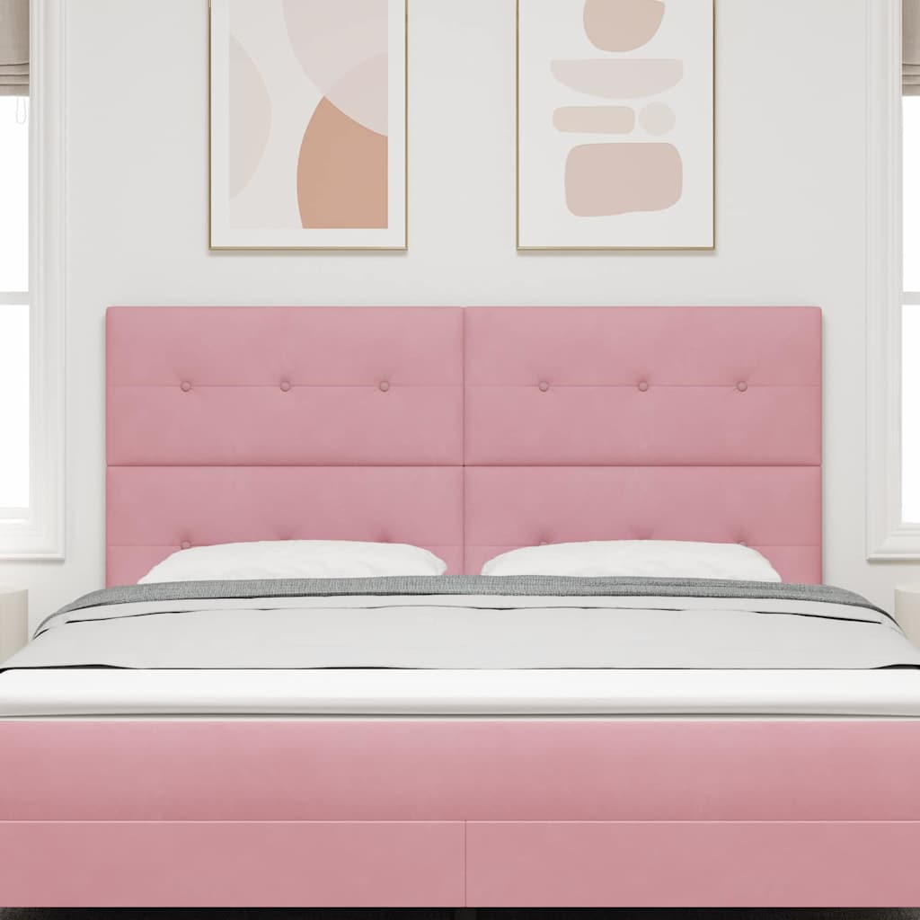 LED Hoofdbord met LED-stripverlichting Roze 180 cm Fluweel is nu te koop bij PeponiXL, paradijselijk wonen!