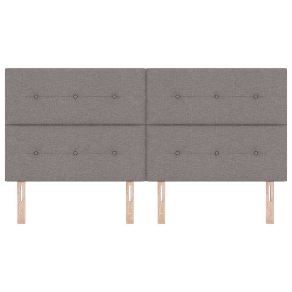 LED Hoofdbord met LED-stripverlichting Taupe 200 cm Stof is nu te koop bij PeponiXL, paradijselijk wonen!