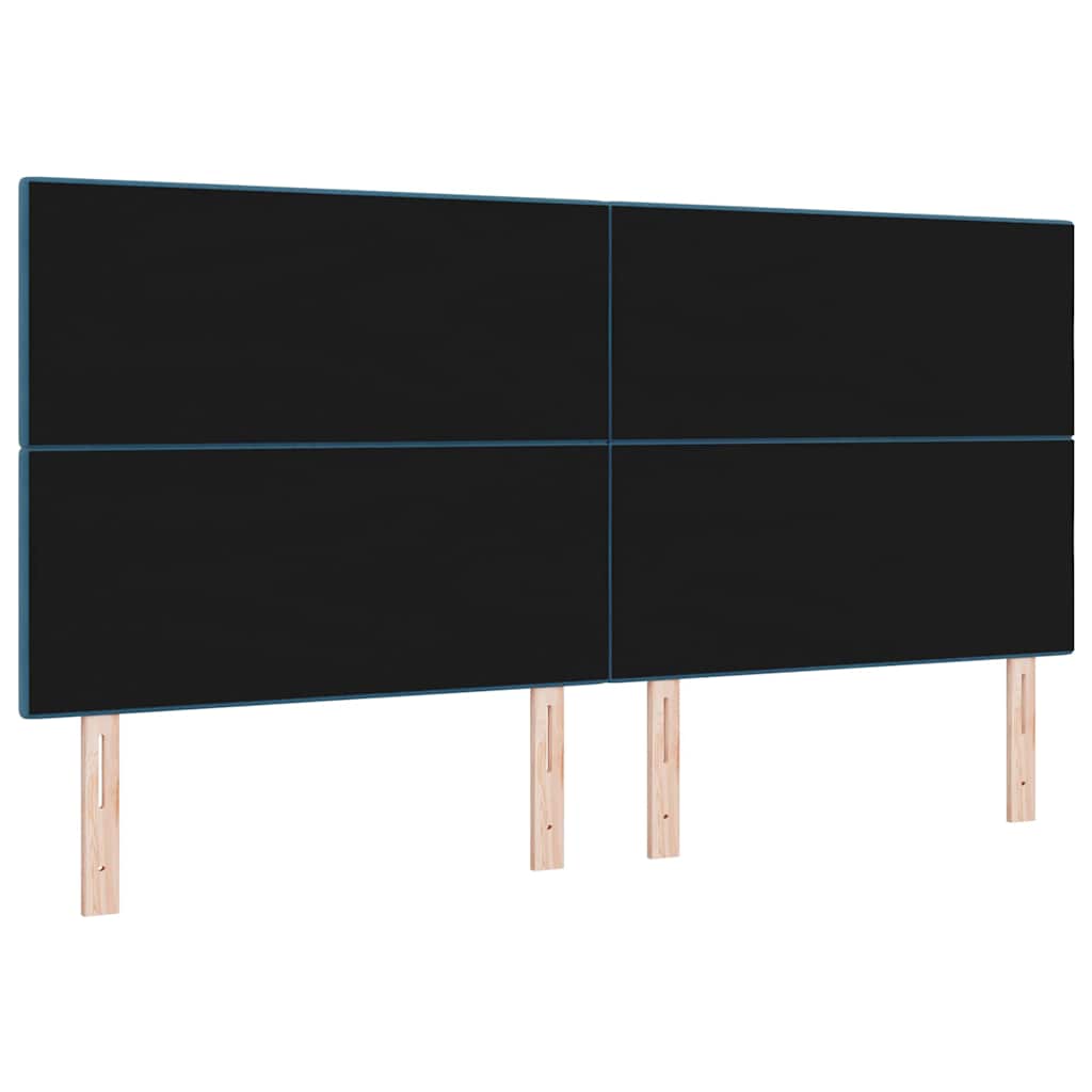 LED Hoofdbord met LED-stripverlichting Blauw 200 cm Fluweel is nu te koop bij PeponiXL, paradijselijk wonen!