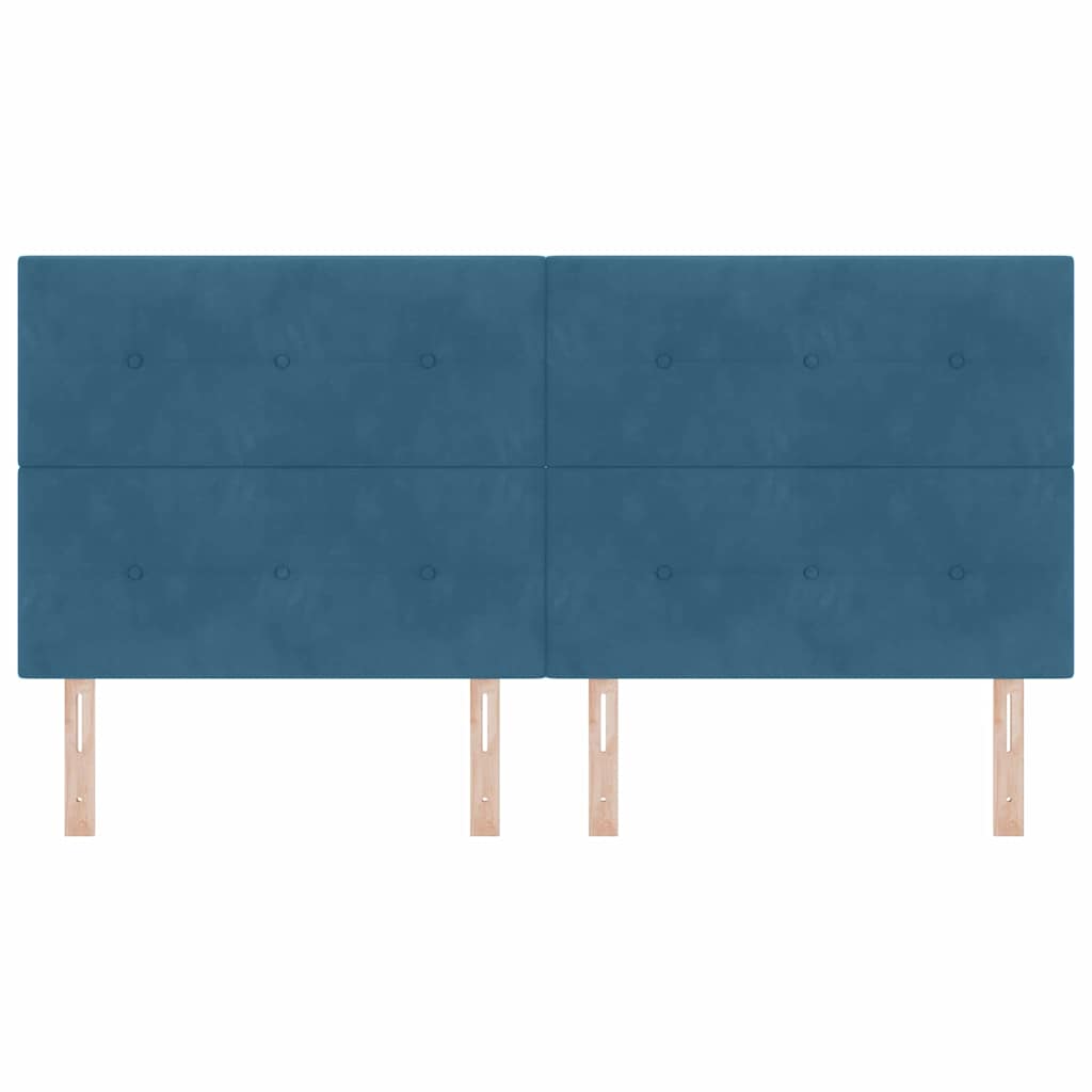 LED Hoofdbord met LED-stripverlichting Blauw 200 cm Fluweel is nu te koop bij PeponiXL, paradijselijk wonen!