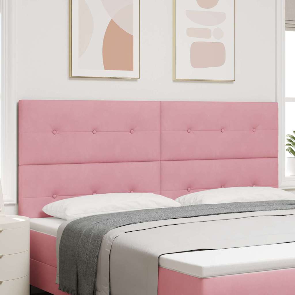 LED Hoofdbord met LED-stripverlichting Roze 200 cm Fluweel is nu te koop bij PeponiXL, paradijselijk wonen!