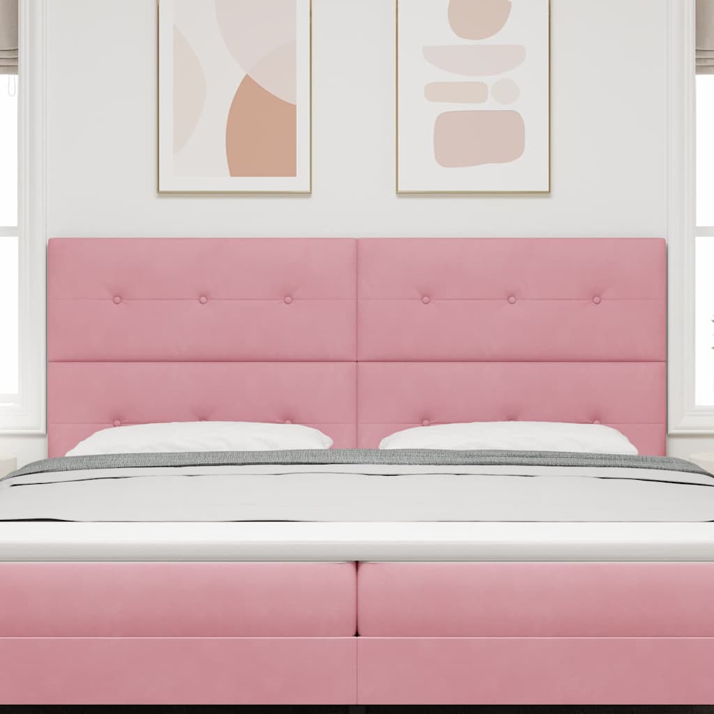 LED Hoofdbord met LED-stripverlichting Roze 200 cm Fluweel is nu te koop bij PeponiXL, paradijselijk wonen!