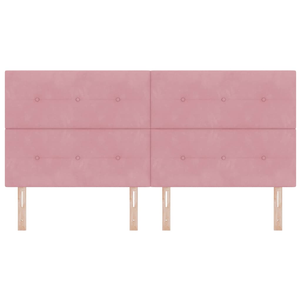LED Hoofdbord met LED-stripverlichting Roze 200 cm Fluweel is nu te koop bij PeponiXL, paradijselijk wonen!