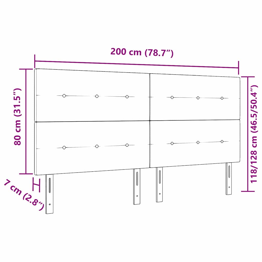 LED Hoofdbord met LED-stripverlichting Roze 200 cm Fluweel is nu te koop bij PeponiXL, paradijselijk wonen!