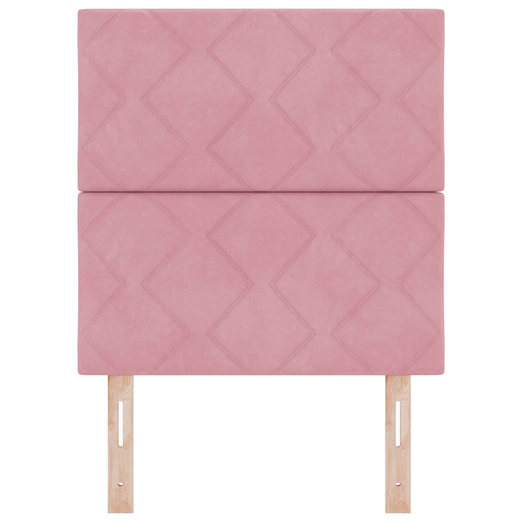 LED Hoofdbord Roze 80 cm Fluweel is nu te koop bij PeponiXL, paradijselijk wonen!