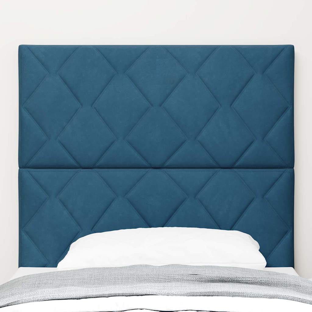 LED Hoofdbord Donkerblauw 90 cm Fluweel is nu te koop bij PeponiXL, paradijselijk wonen!