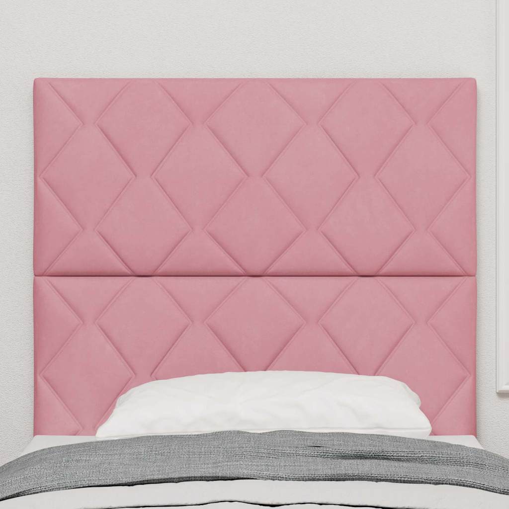 LED Hoofdbord Roze 90 cm Fluweel is nu te koop bij PeponiXL, paradijselijk wonen!