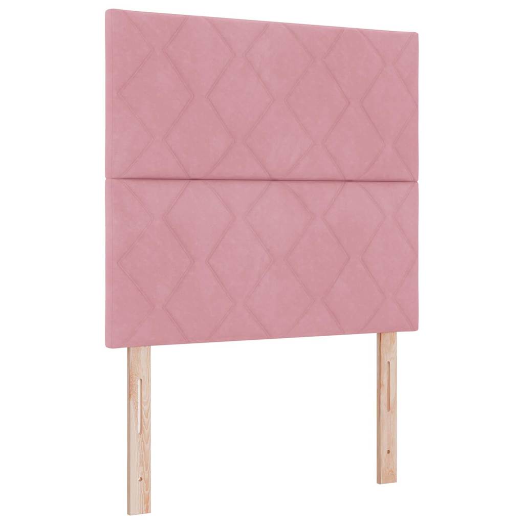 LED Hoofdbord Roze 90 cm Fluweel is nu te koop bij PeponiXL, paradijselijk wonen!