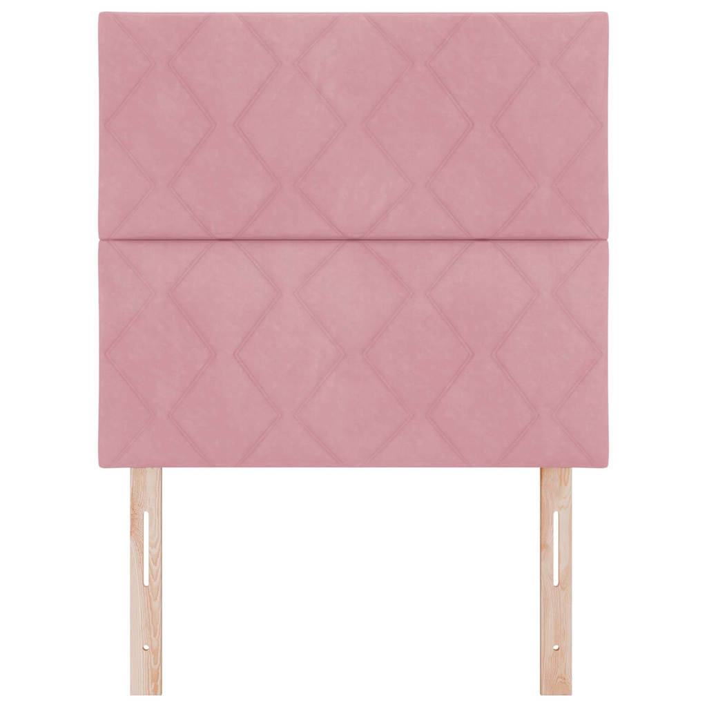 LED Hoofdbord Roze 90 cm Fluweel is nu te koop bij PeponiXL, paradijselijk wonen!