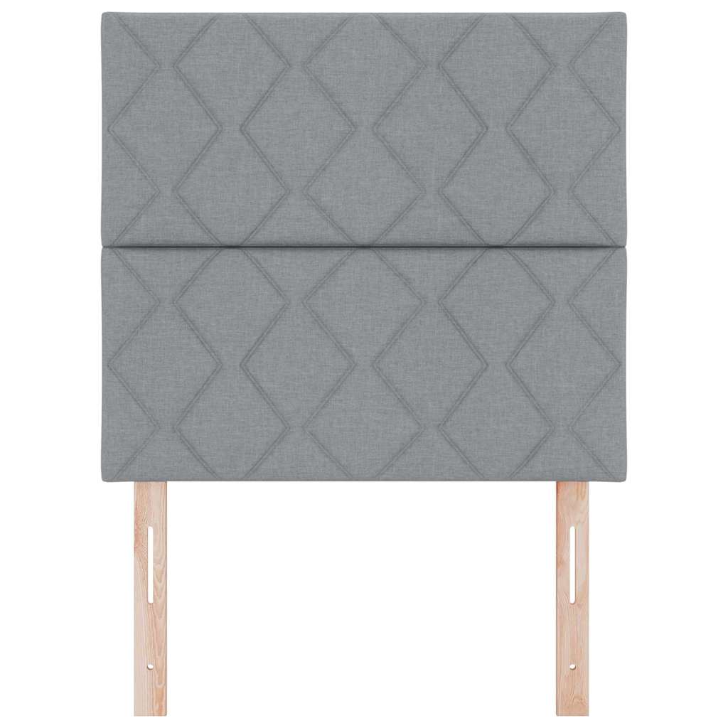 LED Hoofdbord Lichtgrijs 100 cm Stof is nu te koop bij PeponiXL, paradijselijk wonen!