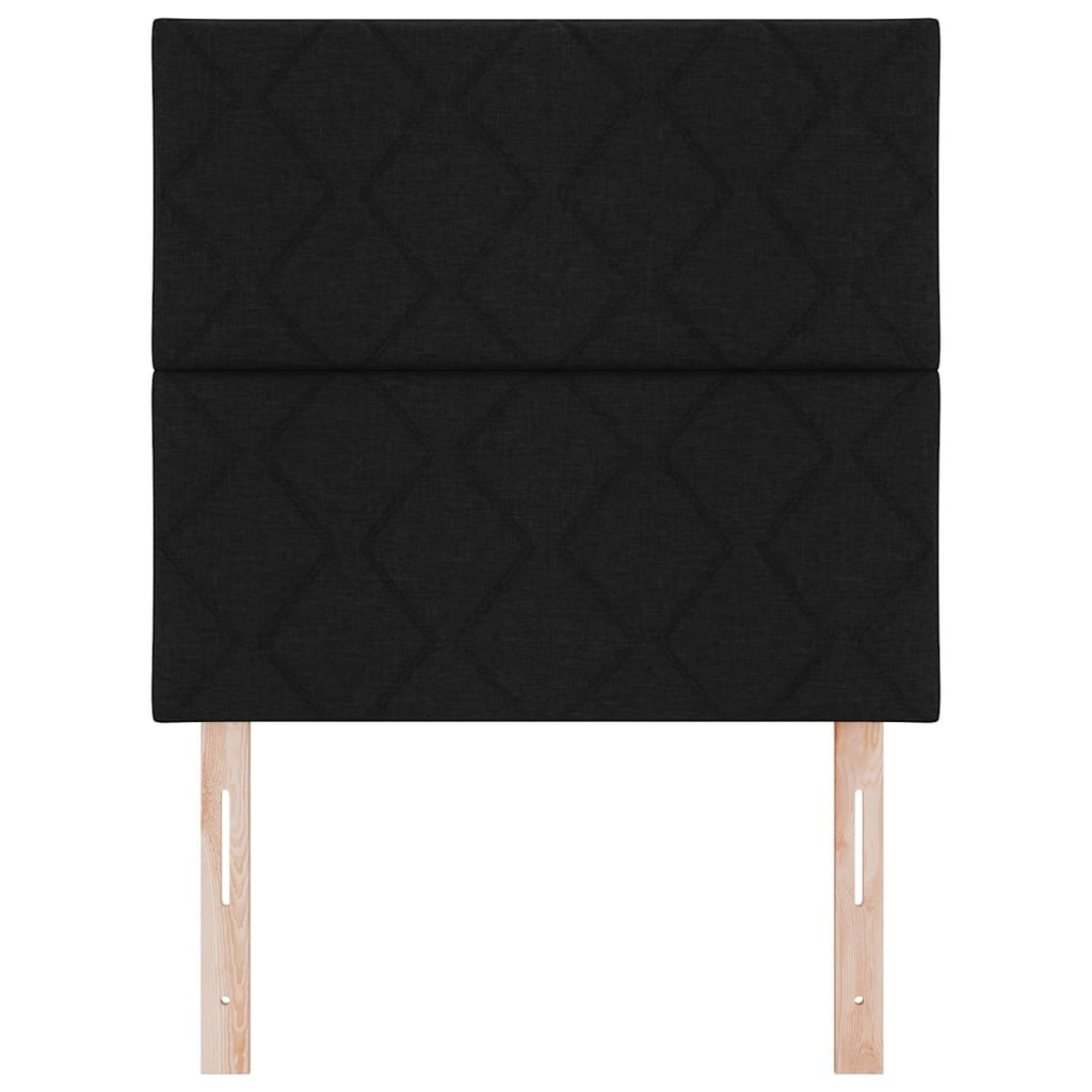LED Hoofdbord Zwart 100 cm Stof is nu te koop bij PeponiXL, paradijselijk wonen!