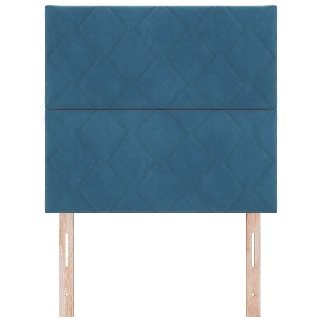 LED Hoofdbord Donkerblauw 100 cm Fluweel is nu te koop bij PeponiXL, paradijselijk wonen!