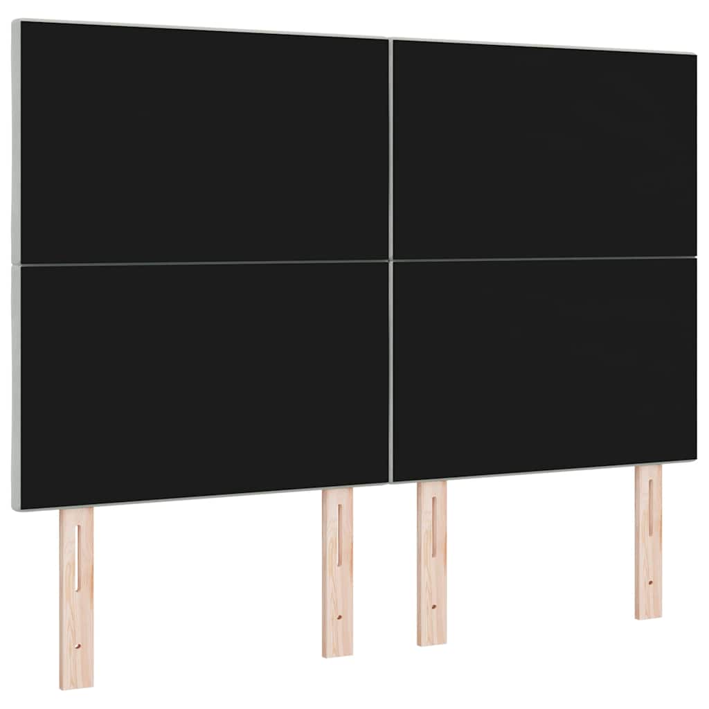 LED Hoofdbord Lichtgrijs 144 cm Nep Leer is nu te koop bij PeponiXL, paradijselijk wonen!