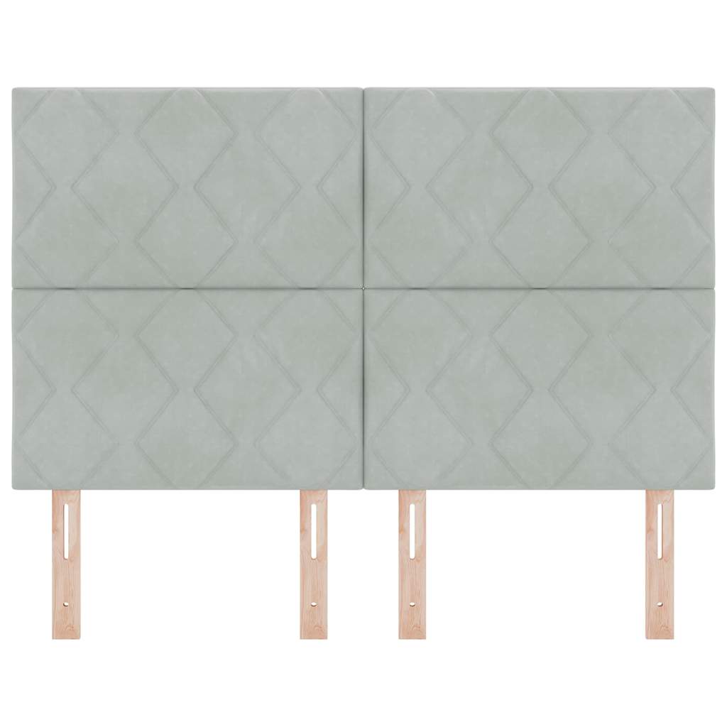 LED Hoofdbord Lichtgrijs 144 cm Nep Leer is nu te koop bij PeponiXL, paradijselijk wonen!