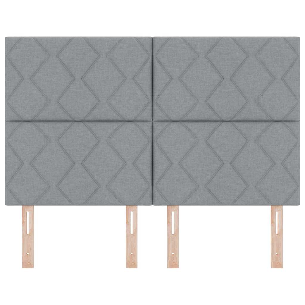 LED Hoofdbord Lichtgrijs 160 cm Stof is nu te koop bij PeponiXL, paradijselijk wonen!