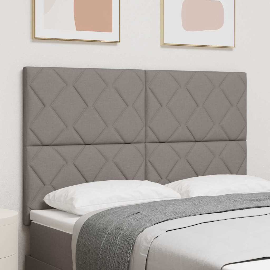 LED Hoofdbord Taupe 160 cm Stof is nu te koop bij PeponiXL, paradijselijk wonen!