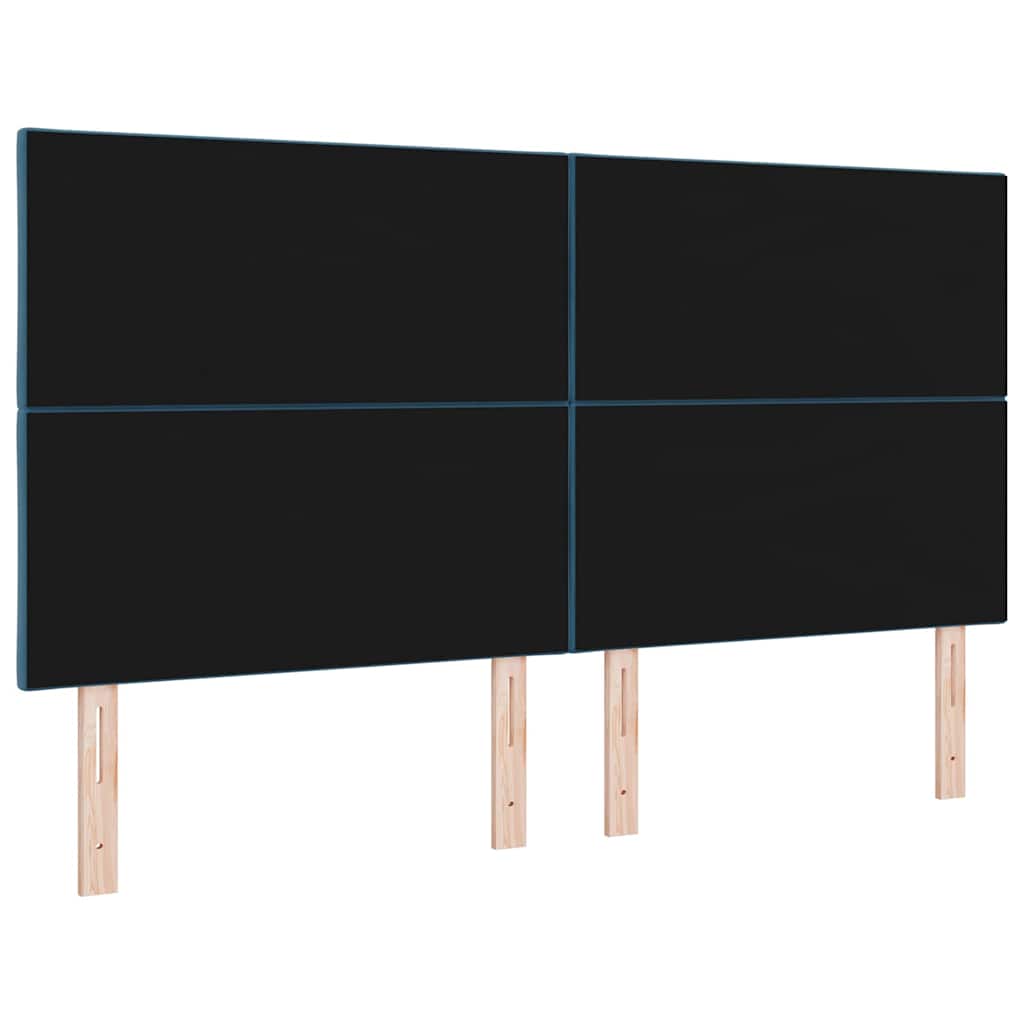 LED Hoofdbord Donkerblauw 180 cm Fluweel is nu te koop bij PeponiXL, paradijselijk wonen!