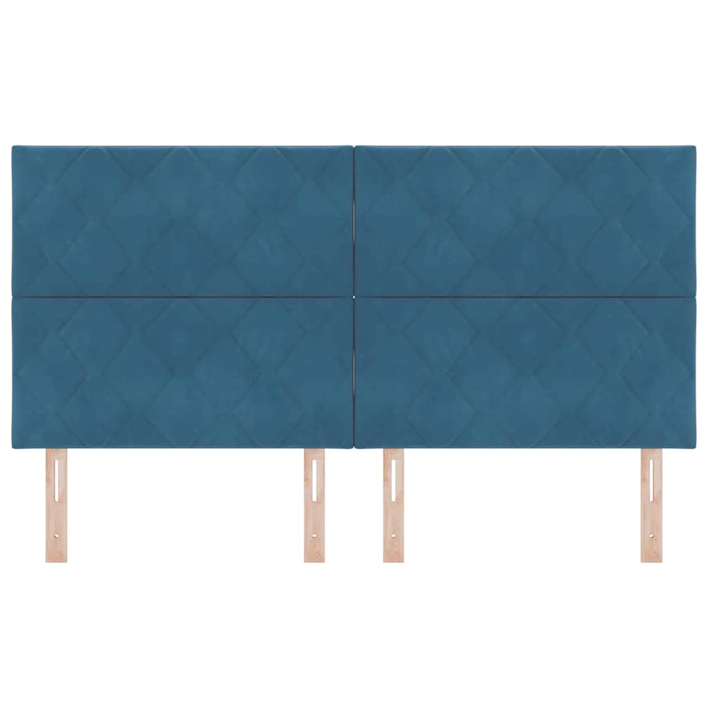 LED Hoofdbord Donkerblauw 180 cm Fluweel is nu te koop bij PeponiXL, paradijselijk wonen!
