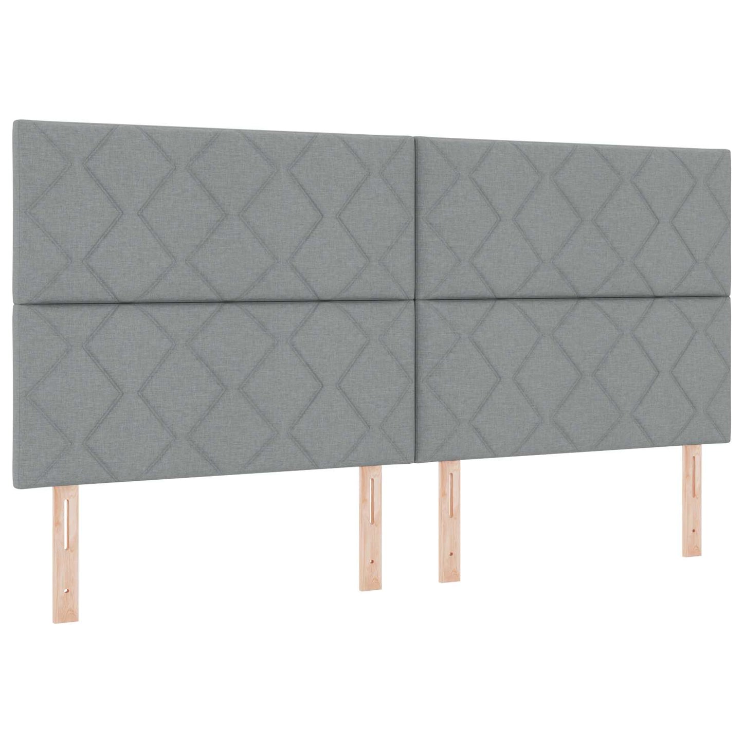 LED Hoofdbord Lichtgrijs 200 cm Stof is nu te koop bij PeponiXL, paradijselijk wonen!