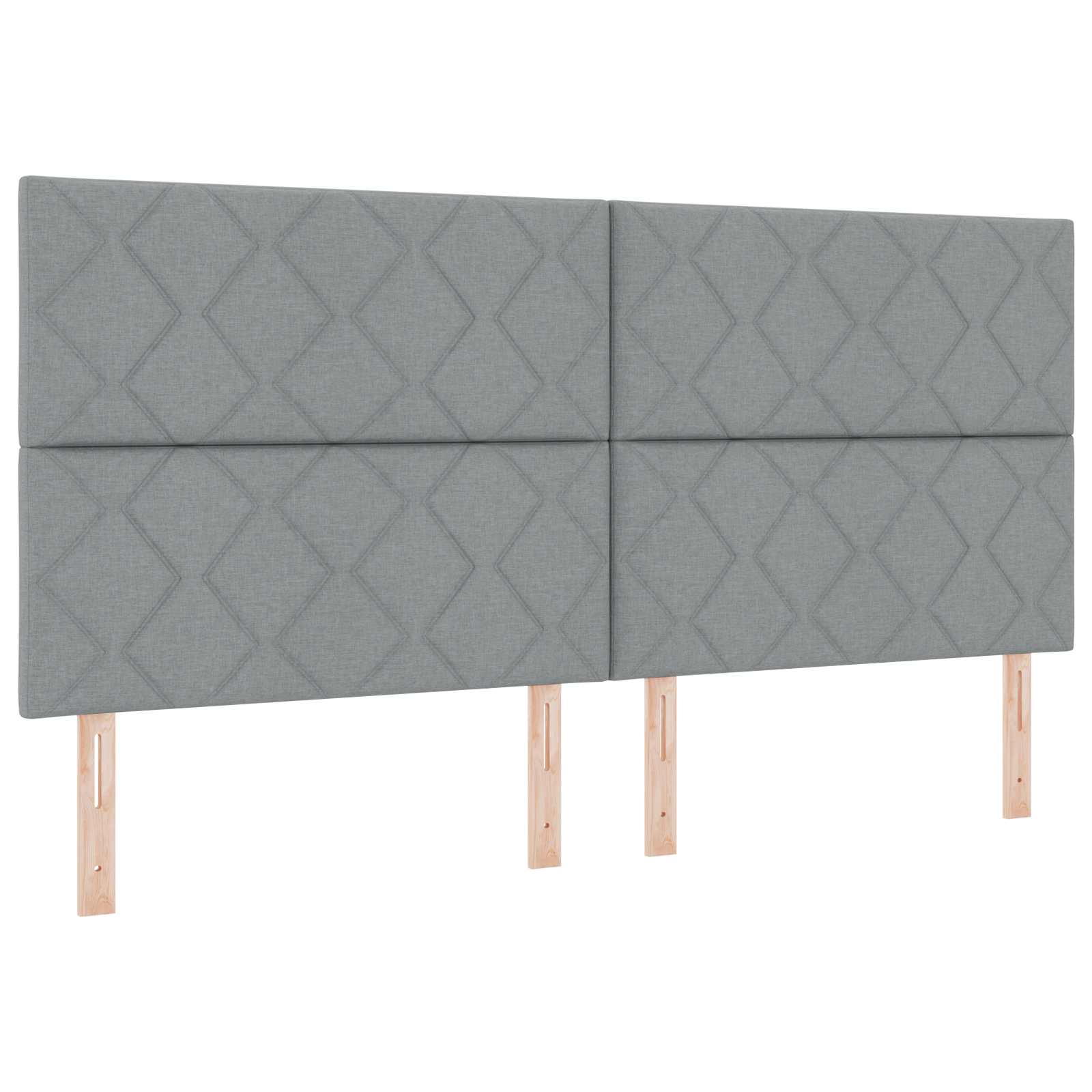 LED Hoofdbord Lichtgrijs 200 cm Stof is nu te koop bij PeponiXL, paradijselijk wonen!