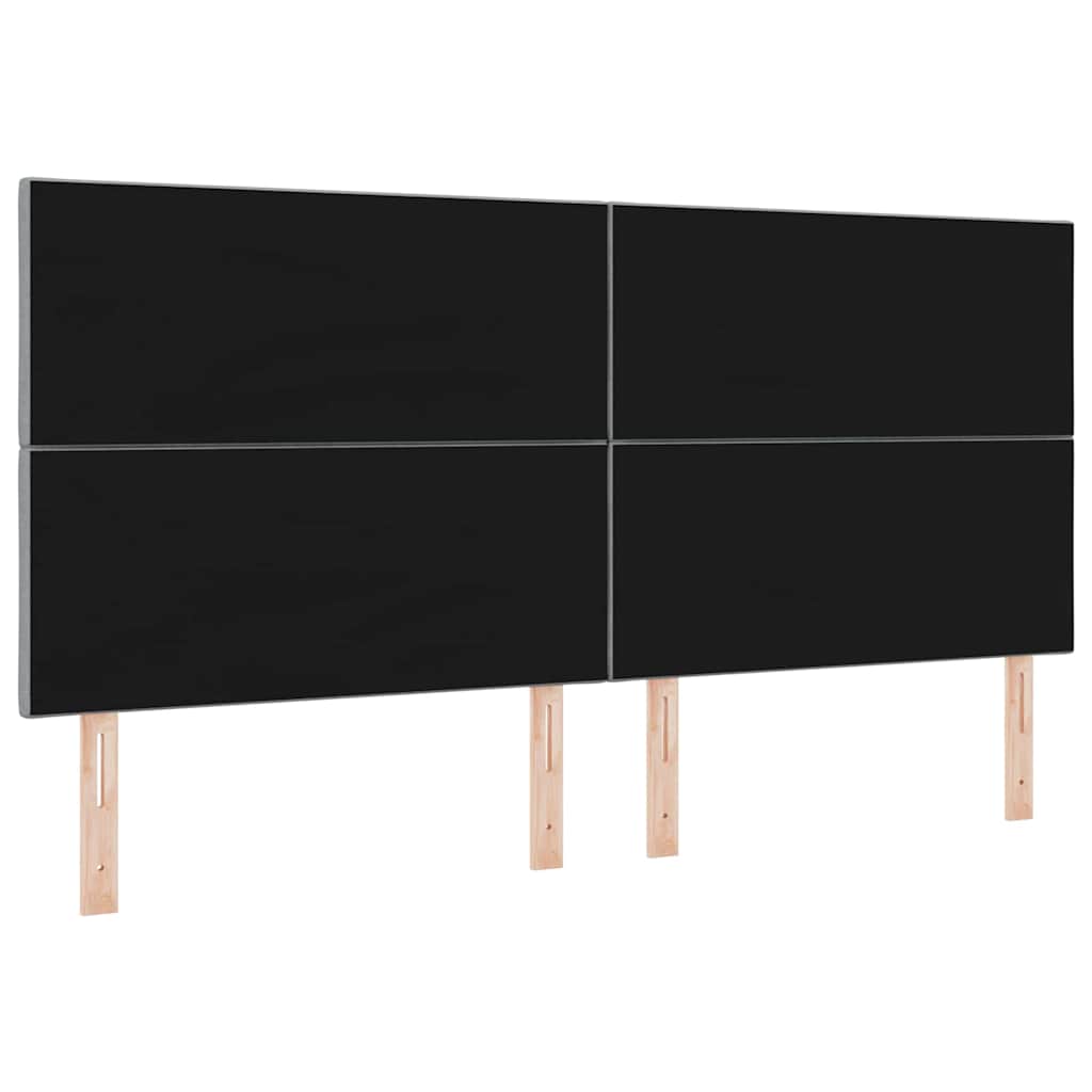 LED Hoofdbord Lichtgrijs 200 cm Stof is nu te koop bij PeponiXL, paradijselijk wonen!