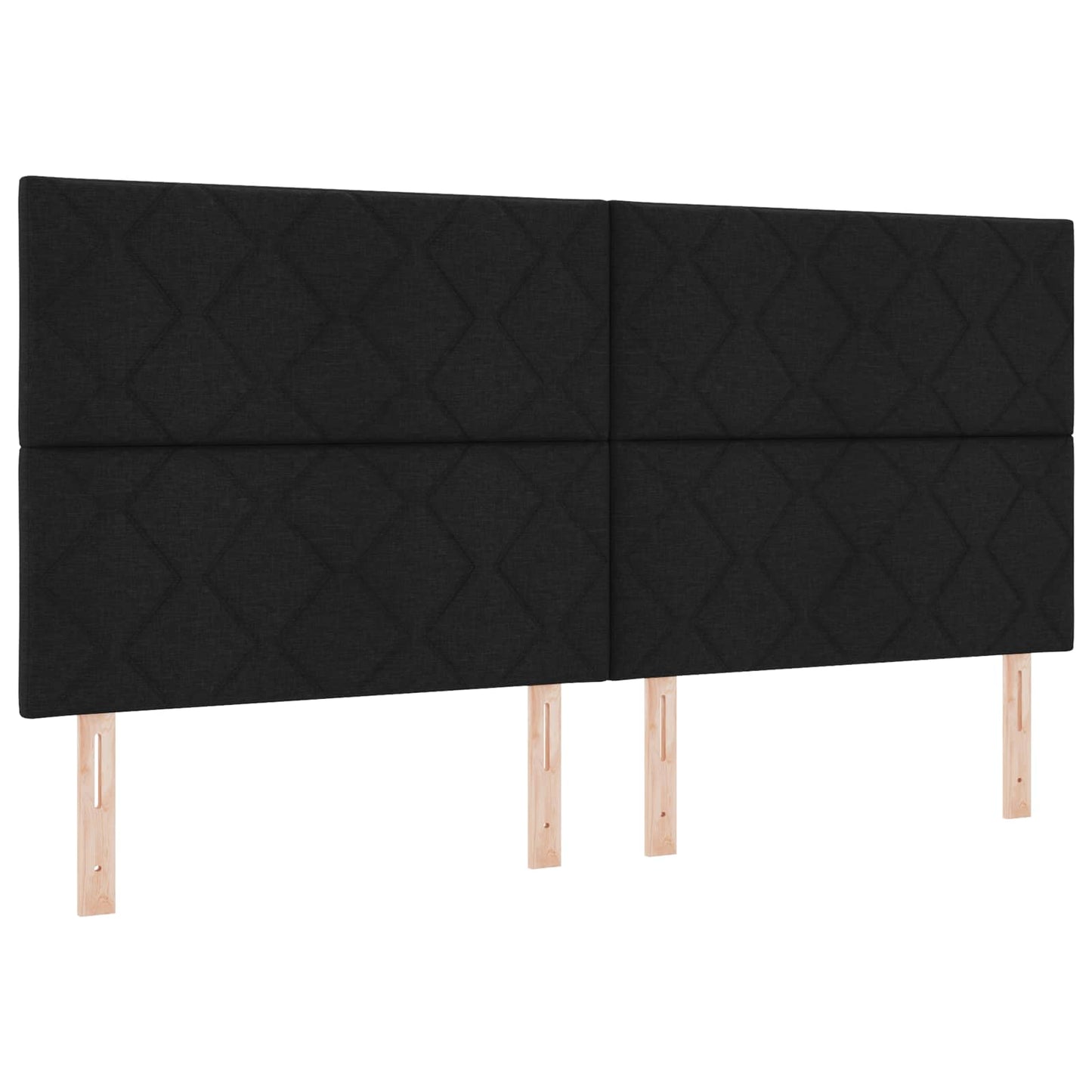 LED Hoofdbord Zwart 200 cm Stof is nu te koop bij PeponiXL, paradijselijk wonen!