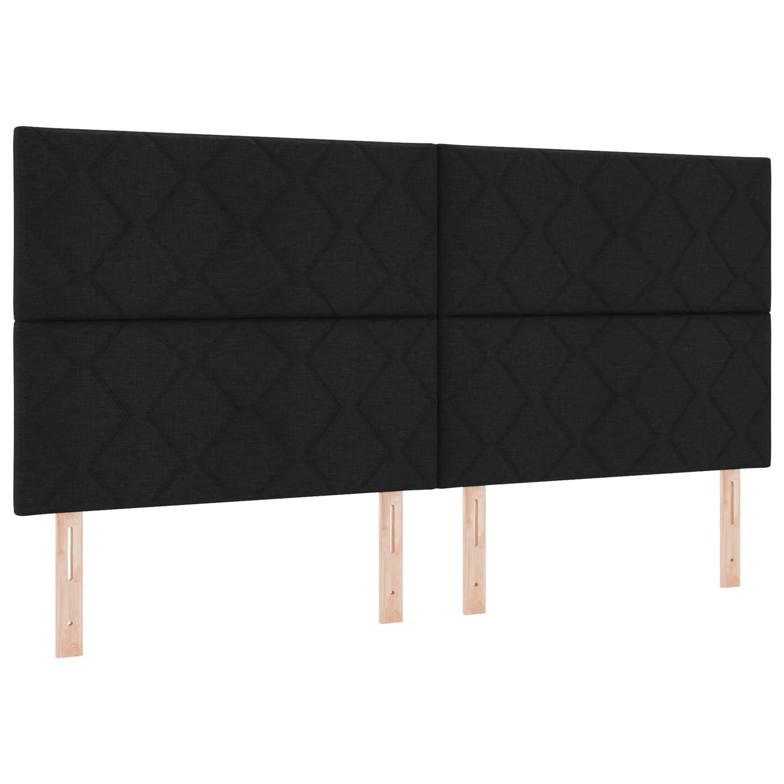 LED Hoofdbord Zwart 200 cm Stof is nu te koop bij PeponiXL, paradijselijk wonen!