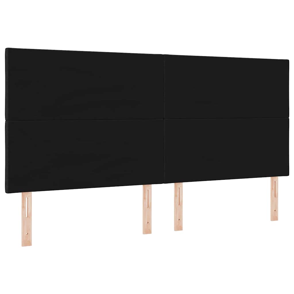 LED Hoofdbord Zwart 200 cm Stof is nu te koop bij PeponiXL, paradijselijk wonen!