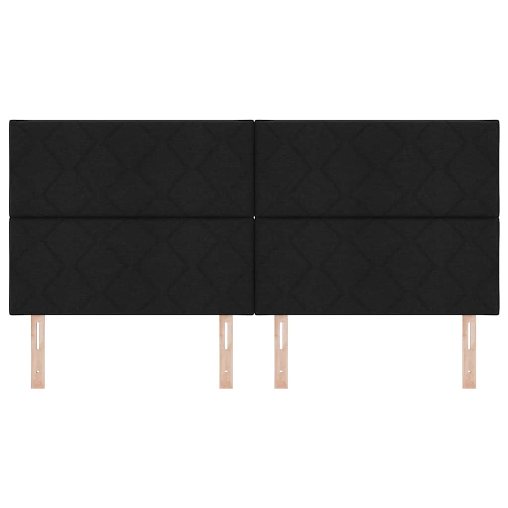 LED Hoofdbord Zwart 200 cm Stof is nu te koop bij PeponiXL, paradijselijk wonen!