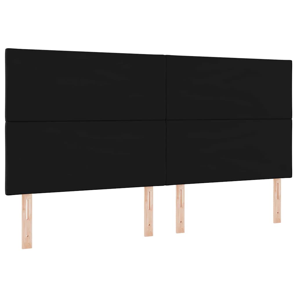 LED Hoofdbord Zwart 200 cm Fluweel is nu te koop bij PeponiXL, paradijselijk wonen!