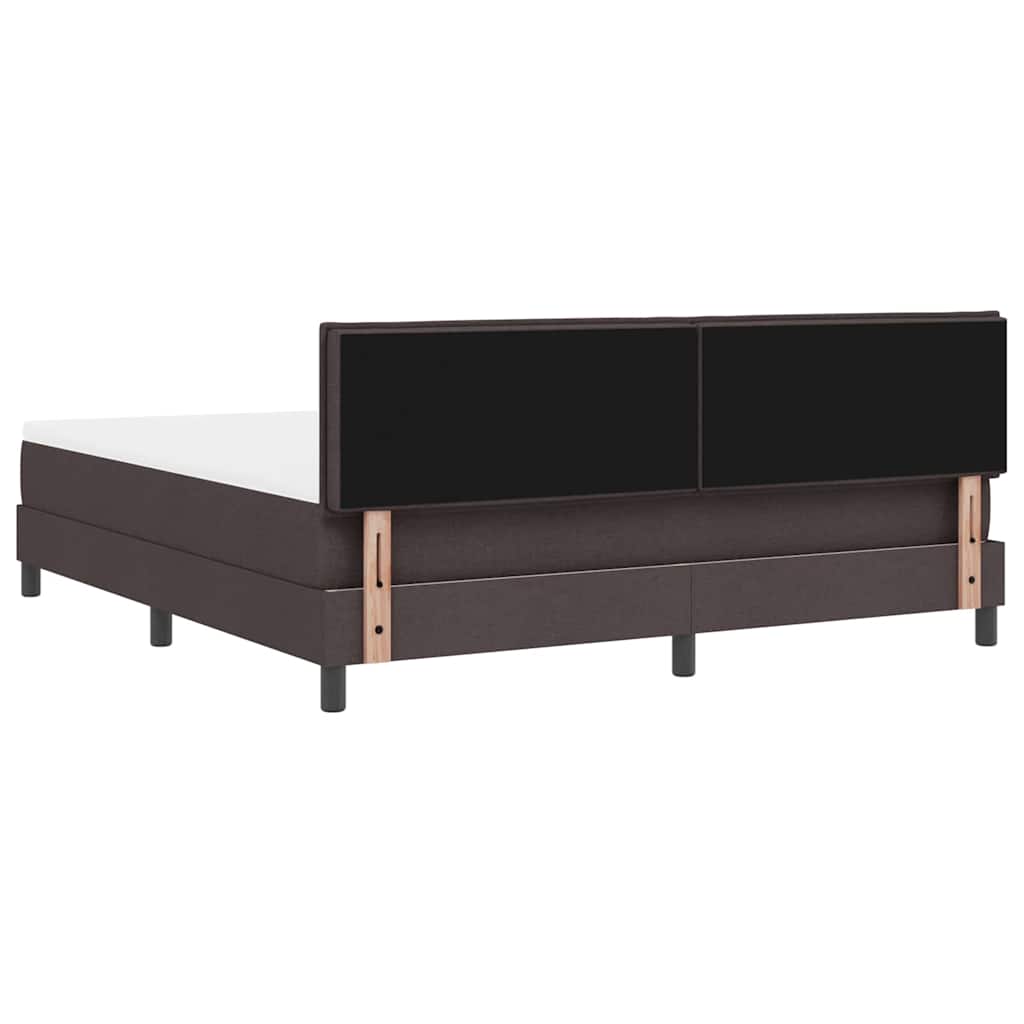 Boxspringbed met hoofdeinde Donkerbruin 180 x 200 cm Stof is nu te koop bij PeponiXL, paradijselijk wonen!