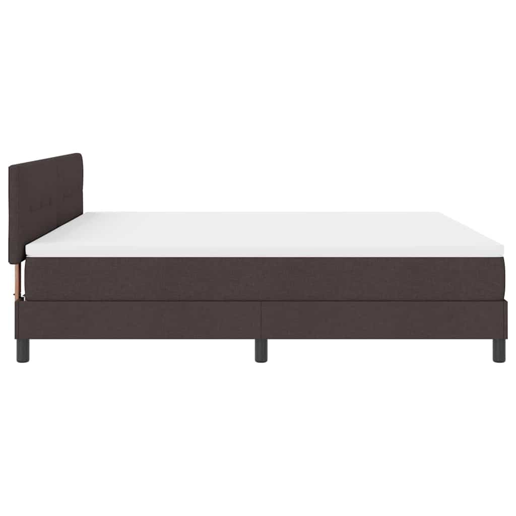 Boxspringbed met hoofdeinde Donkerbruin 180 x 200 cm Stof is nu te koop bij PeponiXL, paradijselijk wonen!