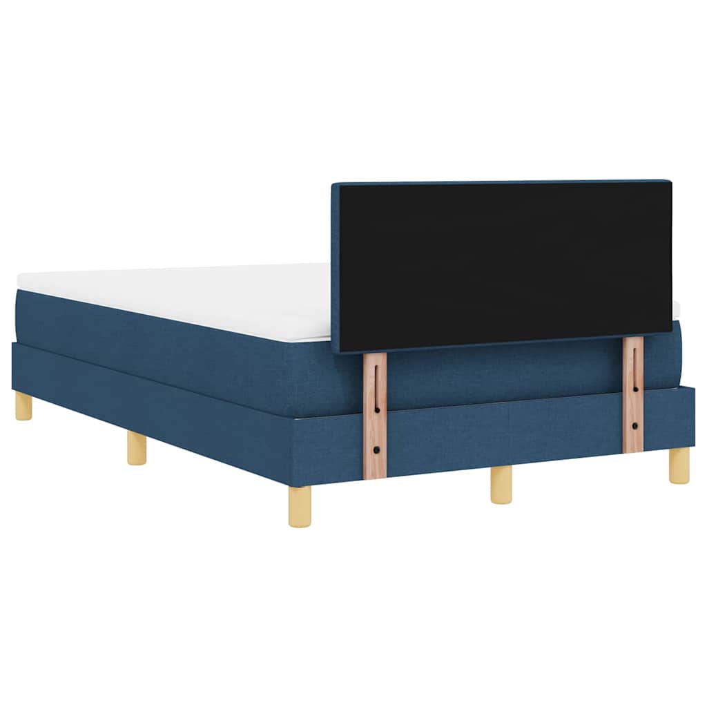 Boxspringbed met kussen met hoofdeinde Blauw 120 x 200 cm Stof is nu te koop bij PeponiXL, paradijselijk wonen!