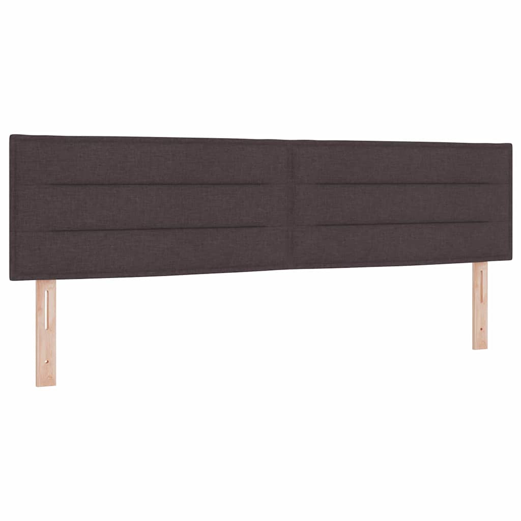 Boxspringbed met kussen Donkerbruin 180 x 200 cm Stof is nu te koop bij PeponiXL, paradijselijk wonen!