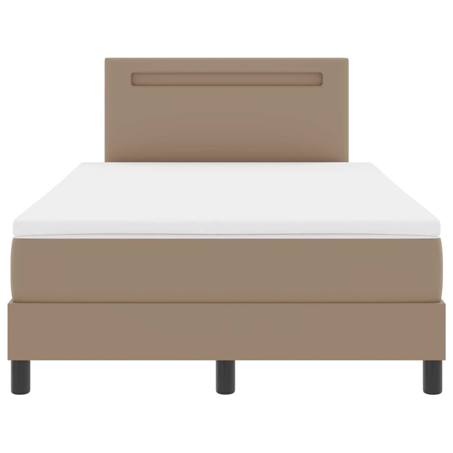 Boxspringbed met matras Cappuccino 120 x 190 cm Kunstleer is nu te koop bij PeponiXL, paradijselijk wonen!