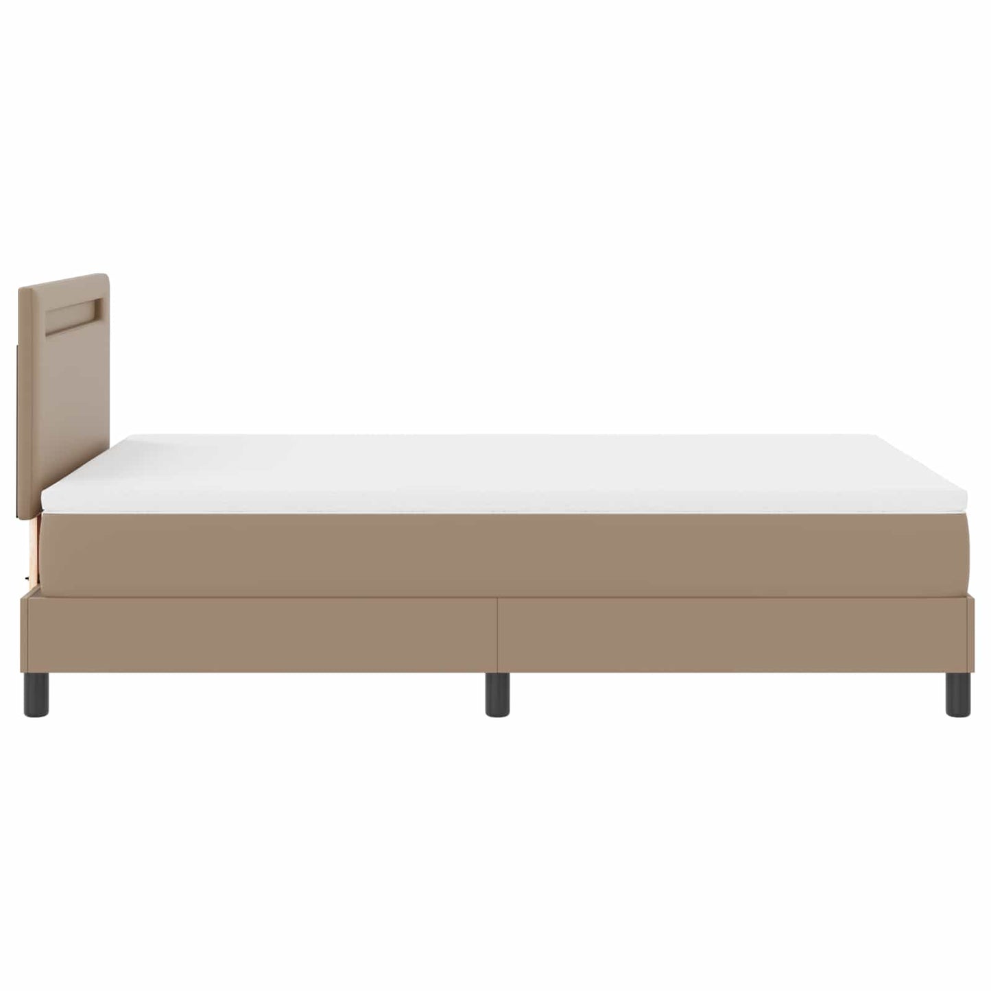 Boxspringbed met matras Cappuccino 120 x 190 cm Kunstleer is nu te koop bij PeponiXL, paradijselijk wonen!