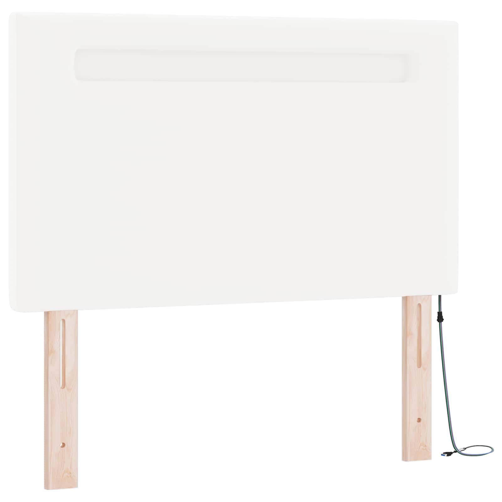 Boxspringbed met matras Wit 120 x 200 cm Kunstleer is nu te koop bij PeponiXL, paradijselijk wonen!