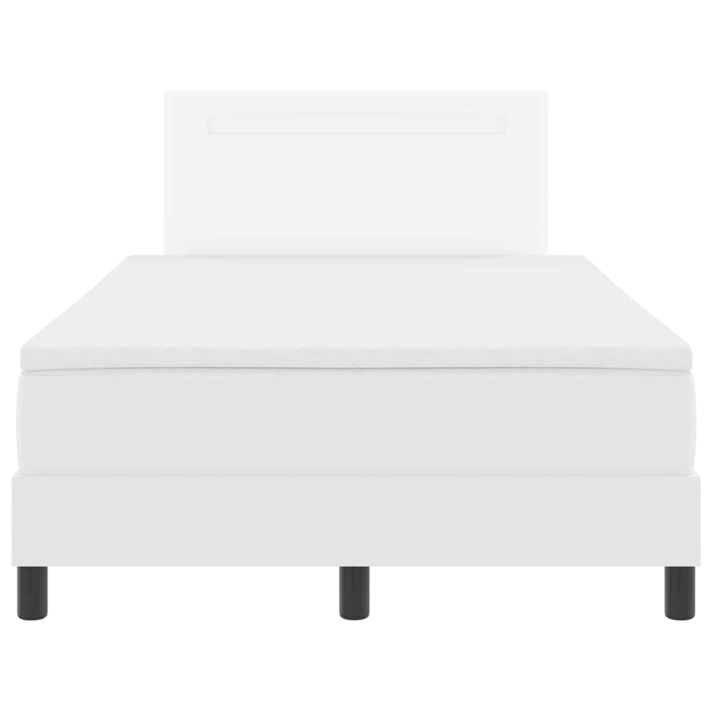 Boxspringbed met matras Wit 120 x 200 cm Kunstleer is nu te koop bij PeponiXL, paradijselijk wonen!