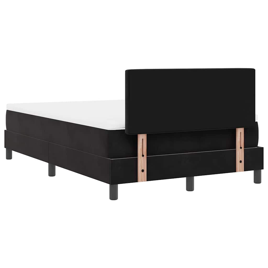 Boxspringbed met matras Zwart 120 x 190 cm Fluweel is nu te koop bij PeponiXL, paradijselijk wonen!