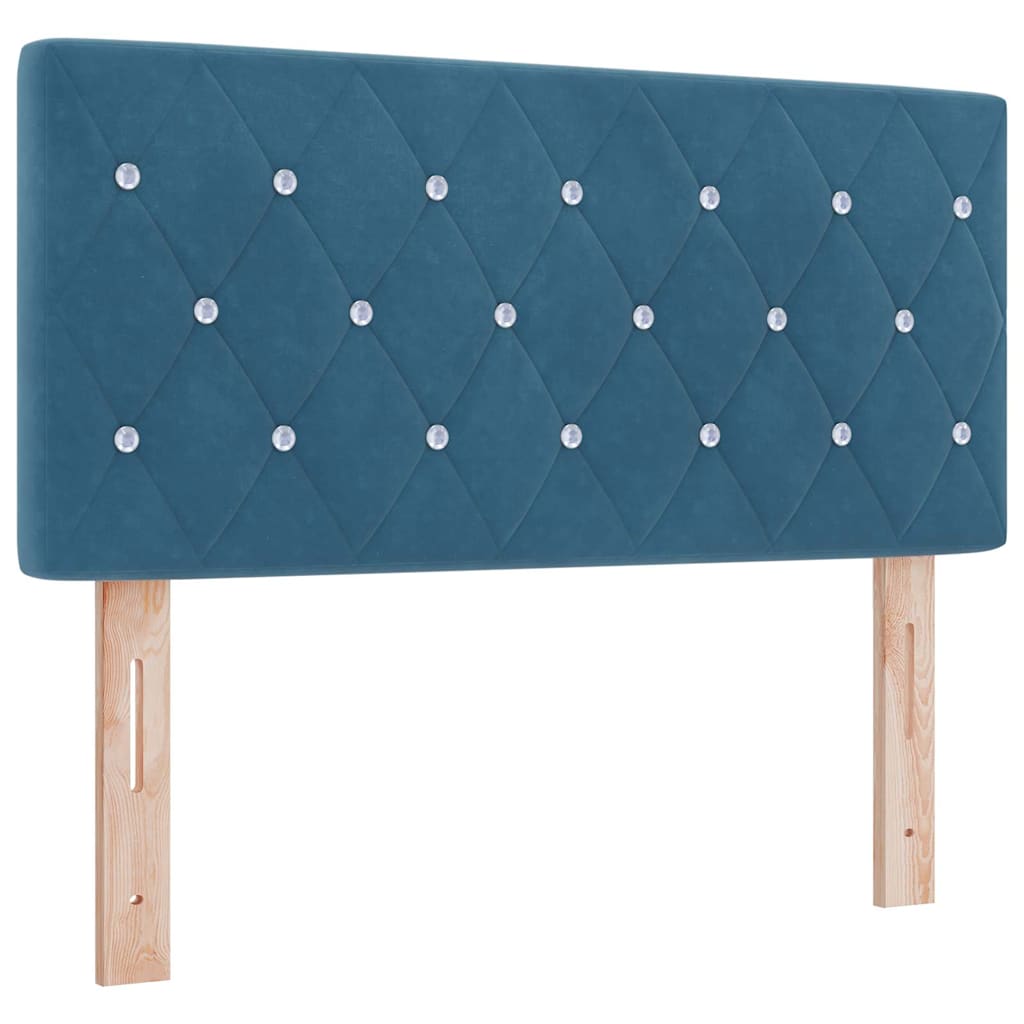 Boxspringbed met matras Donkerblauw 120 x 190 cm Fluweel is nu te koop bij PeponiXL, paradijselijk wonen!