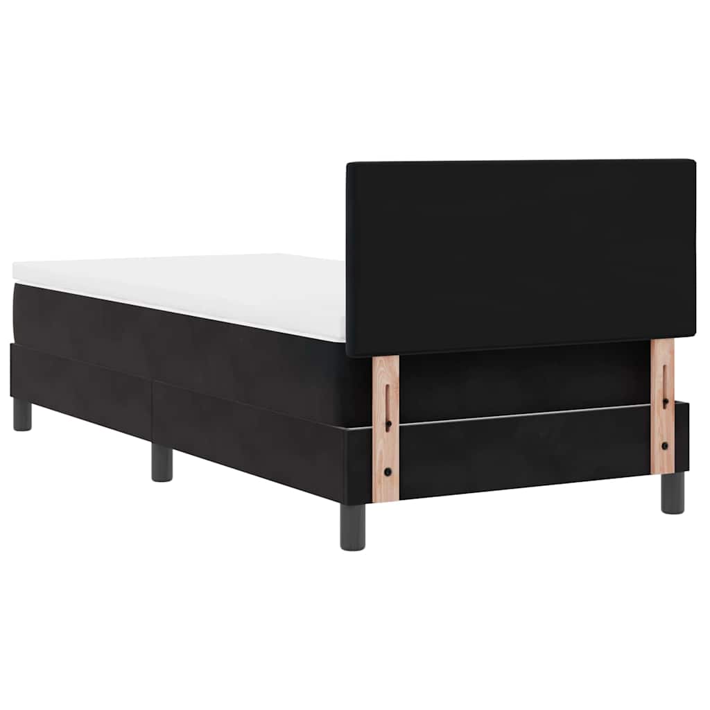 Boxspringbed met matras Zwart 90 x 190 cm Fluweel is nu te koop bij PeponiXL, paradijselijk wonen!