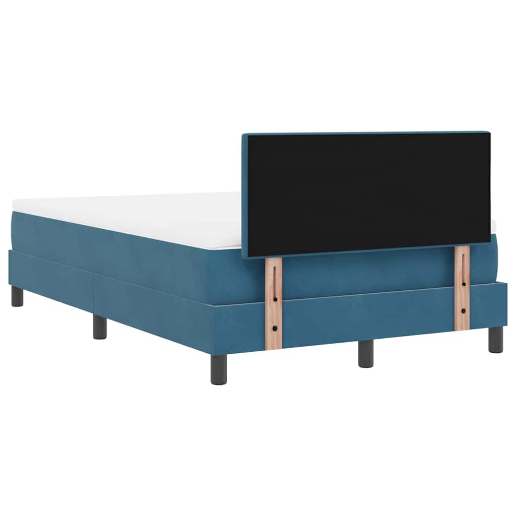 Boxspringbed met matras Donkerblauw 120 x 190 cm Fluweel is nu te koop bij PeponiXL, paradijselijk wonen!