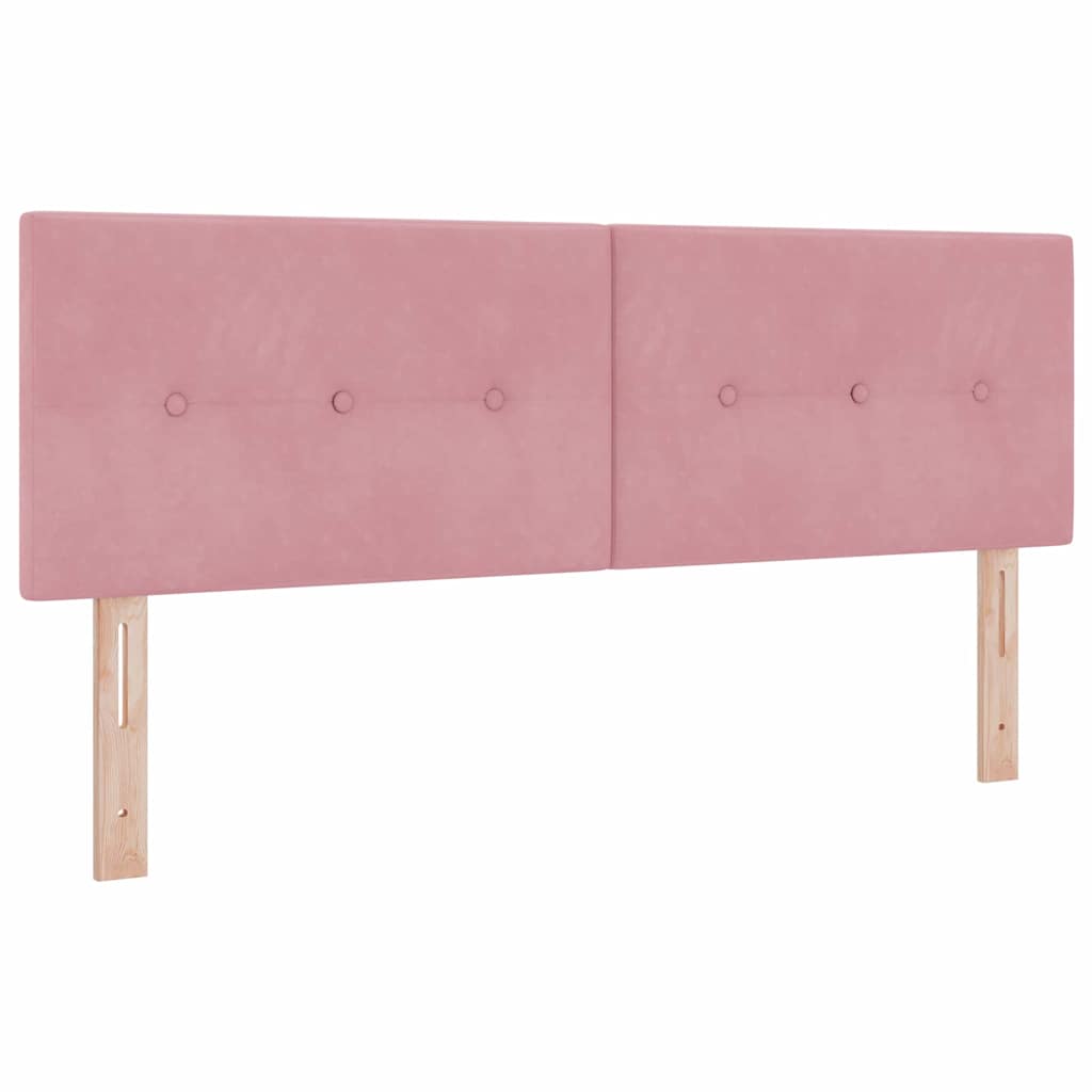 Boxspringbed met matras Roze 160 x 200 cm Fluweel is nu te koop bij PeponiXL, paradijselijk wonen!