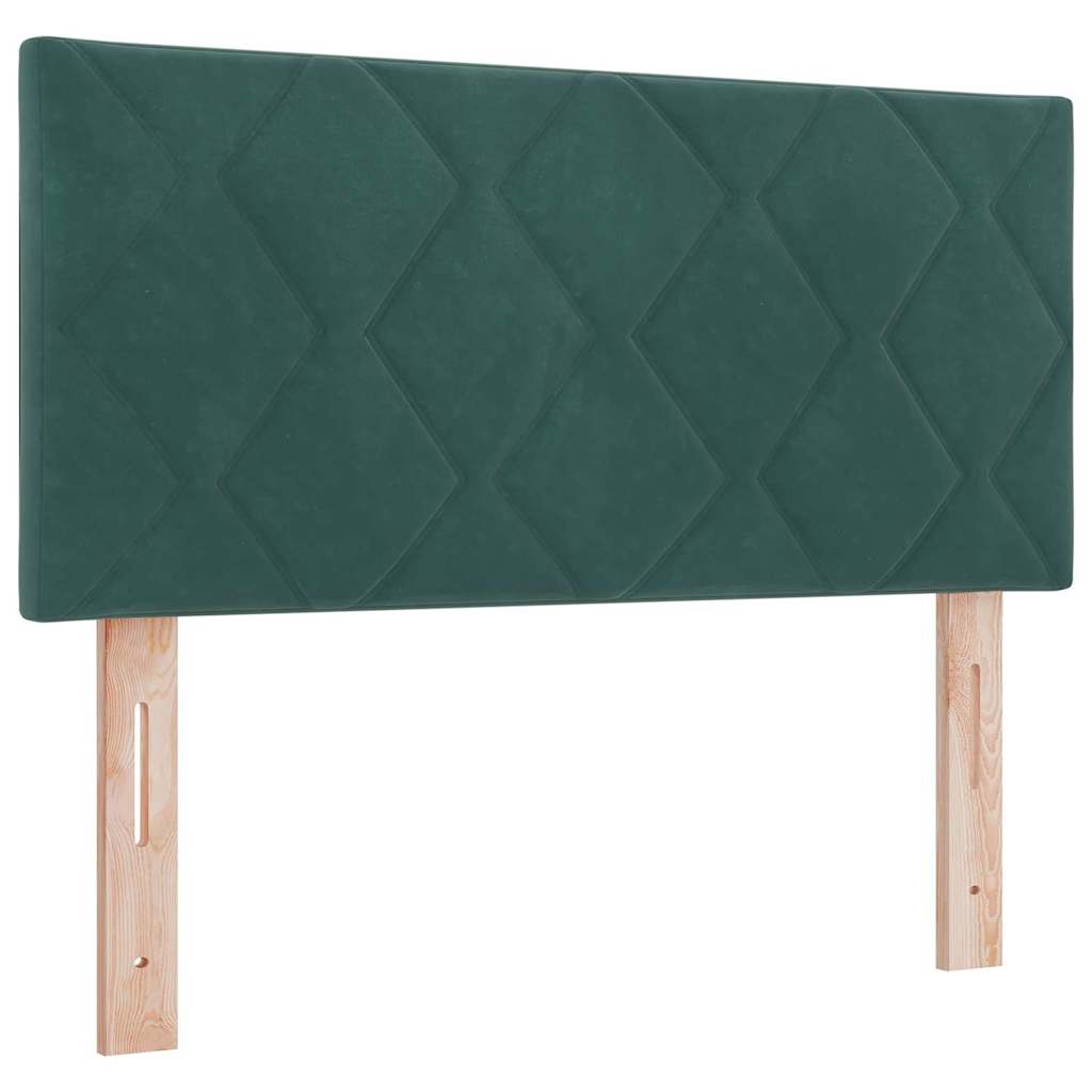 Boxspringbed met matras Donkergroen 90 x 200 cm Fluweel is nu te koop bij PeponiXL, paradijselijk wonen!