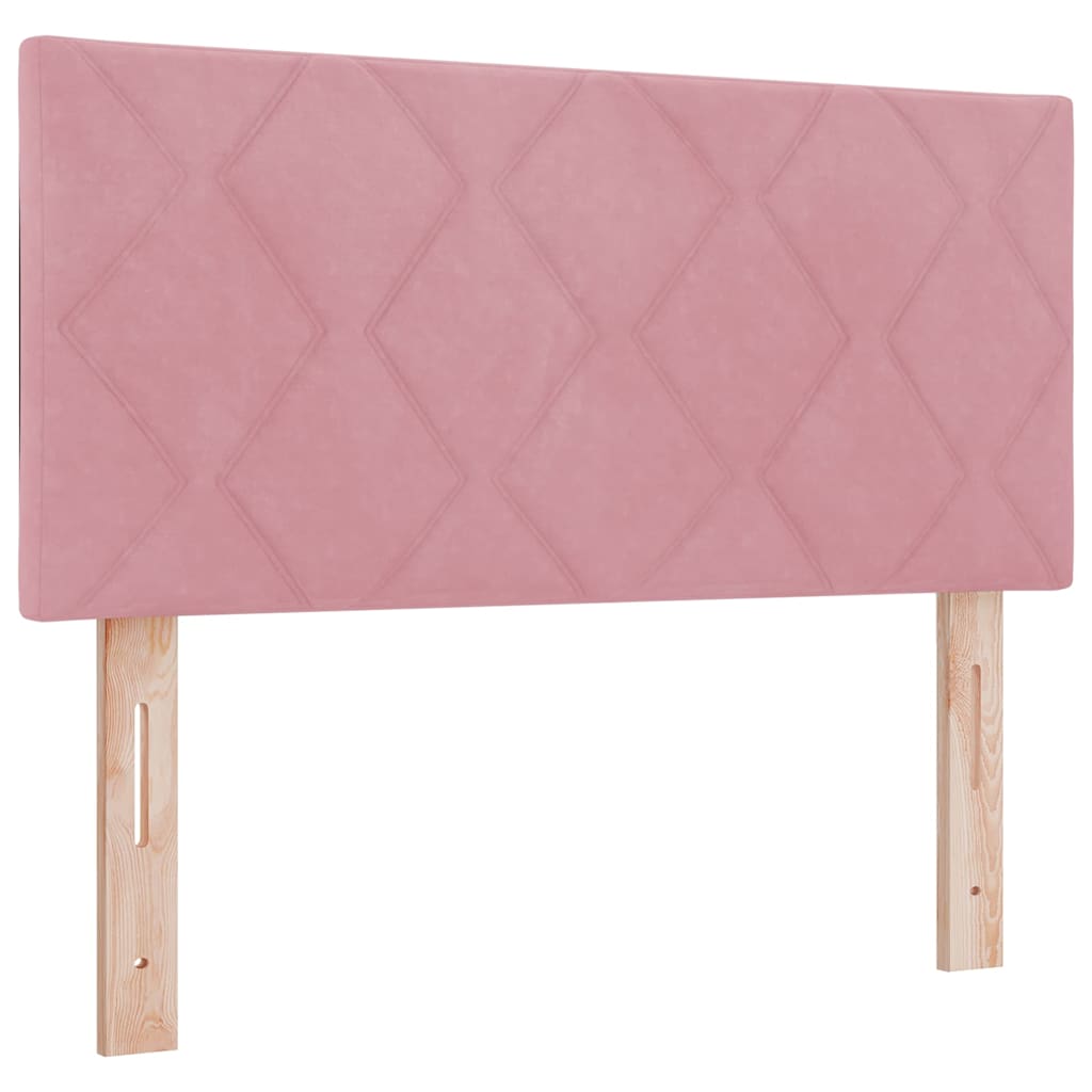 Boxspringbed met matras Roze 120 x 200 cm Fluweel is nu te koop bij PeponiXL, paradijselijk wonen!